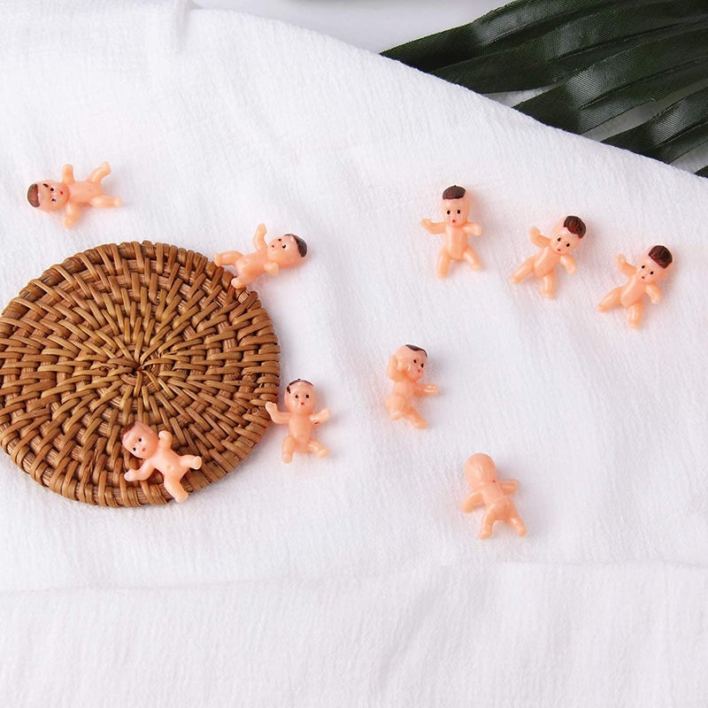 JIAKAI 60pcs Mini Plastic Babies for Baby Shower, ice Cube Game, Party Decorations, Baby Toys - Image 4